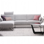 Угловой диван Montego белого цвета