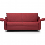 Прямой диван Nokto красного цвета (для сна на каждый день)