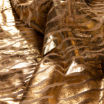 Шкура коровы натуральная Gold Tiger print