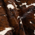 Шкура коровы натуральная Tricolor REDDISH