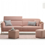 Прямой диван Kingston розового цвета