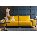Прямой диван Romano желтого цвета