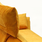 Прямой диван Montego желтого цвета